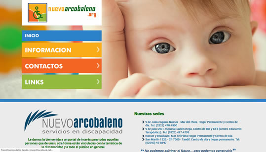 Diseño pagina web Instituto Nuevo Arcobaleno - Mar del Plata