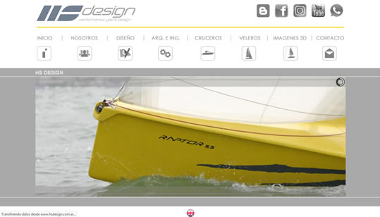 Diseño pagina web HS Design