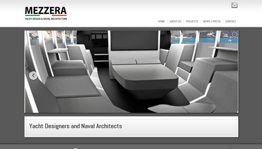 Diseño pagina web Mezzera Yacht Design